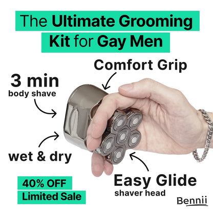 The Bennii™ Shaver: Effortless Smooth Bottom Prep for Gay Men