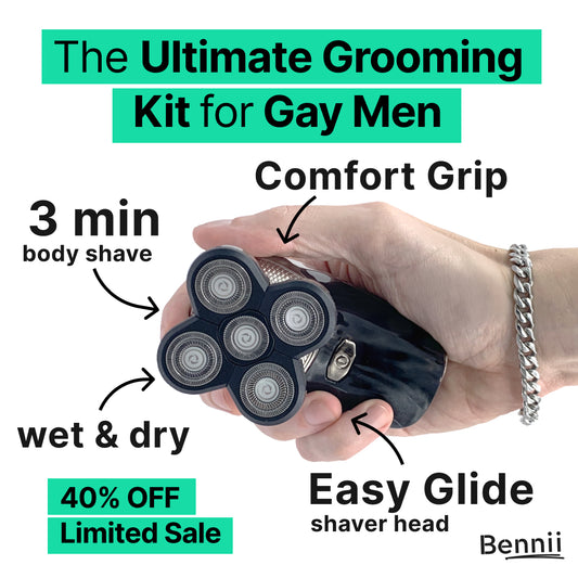 The Bennii™ Shaver Pro: Effortless Smooth Bottom Prep for Gay Men