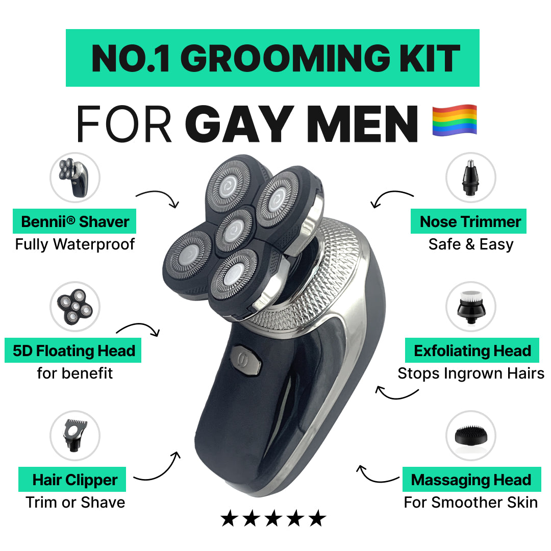 Il Bennii™ Shaver Pro: Preparazione Facile e Liscia per il Fondo per Uomini Gay