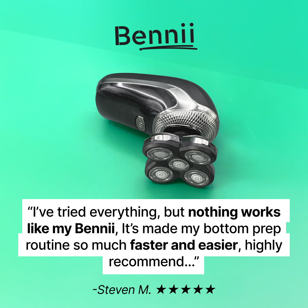 Il Bennii™ Shaver Pro: Preparazione Facile e Liscia per il Fondo per Uomini Gay